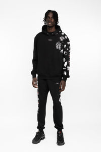 BATTLEPRINTS NOIR Recycled Hoodie Twinset