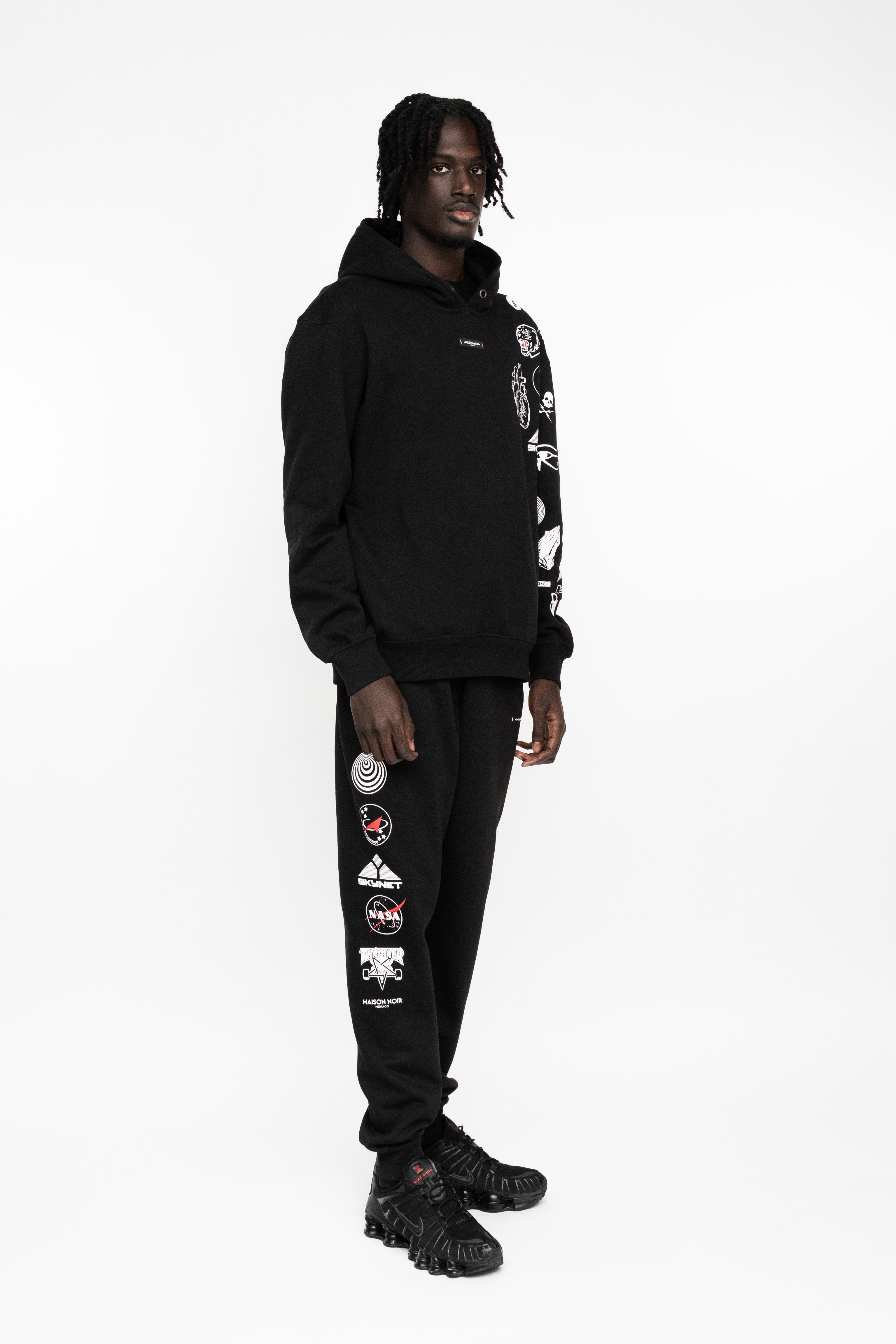 BATTLEPRINTS NOIR Recycled Hoodie Twinset