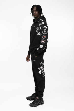 BATTLEPRINTS NOIR Recycled Hoodie Twinset