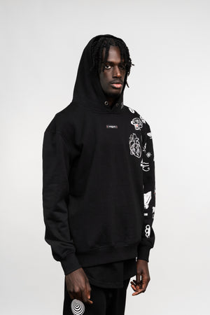 BATTLEPRINTS NOIR Recycled Hoodie Twinset