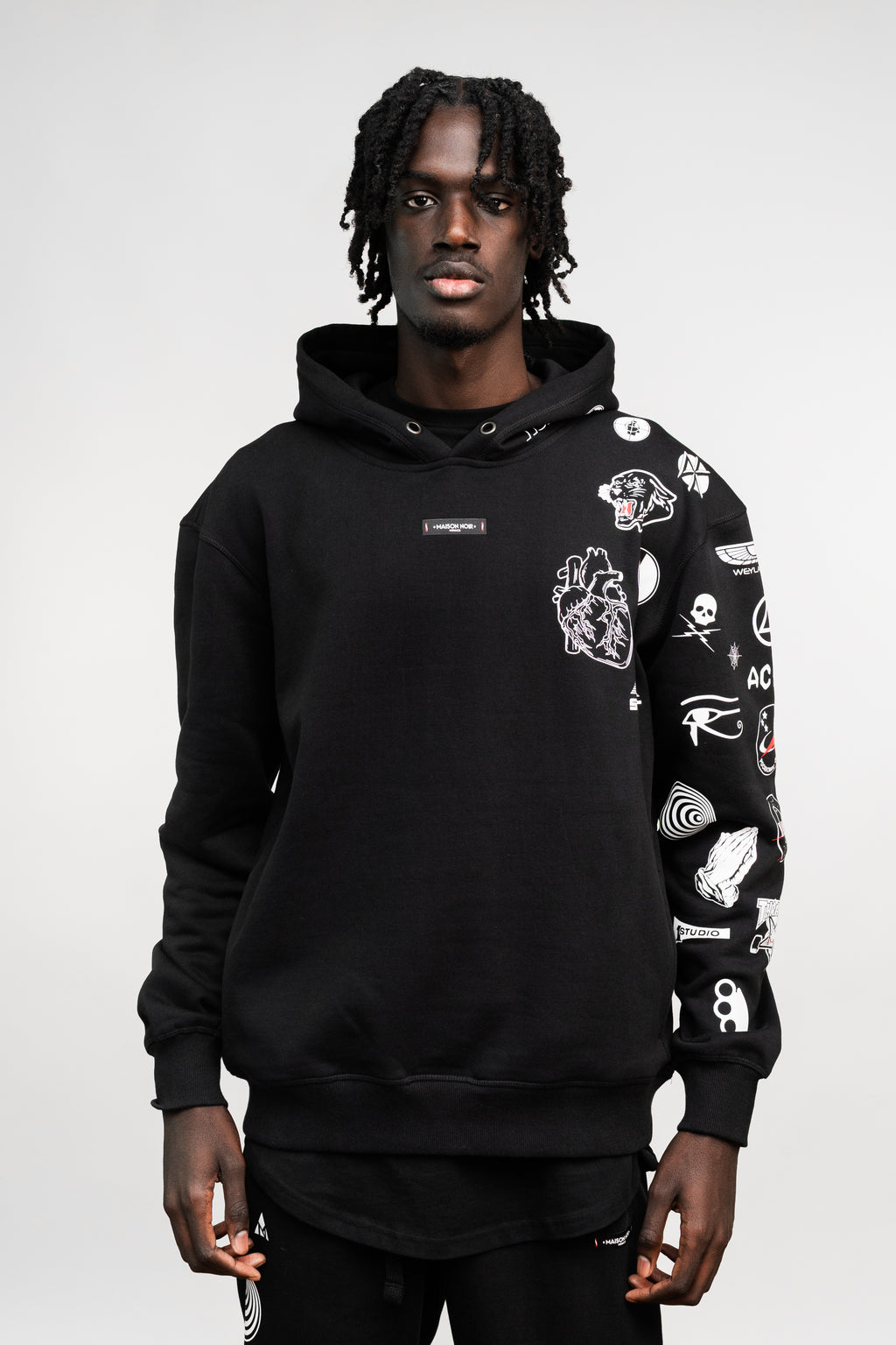 BATTLEPRINTS NOIR Recycled Unisex Hoodie