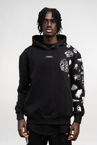 BATTLEPRINTS NOIR Recycled Unisex Hoodie