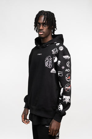 BATTLEPRINTS NOIR Recycled Unisex Hoodie