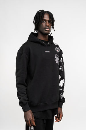 BATTLEPRINTS NOIR Recycled Unisex Hoodie