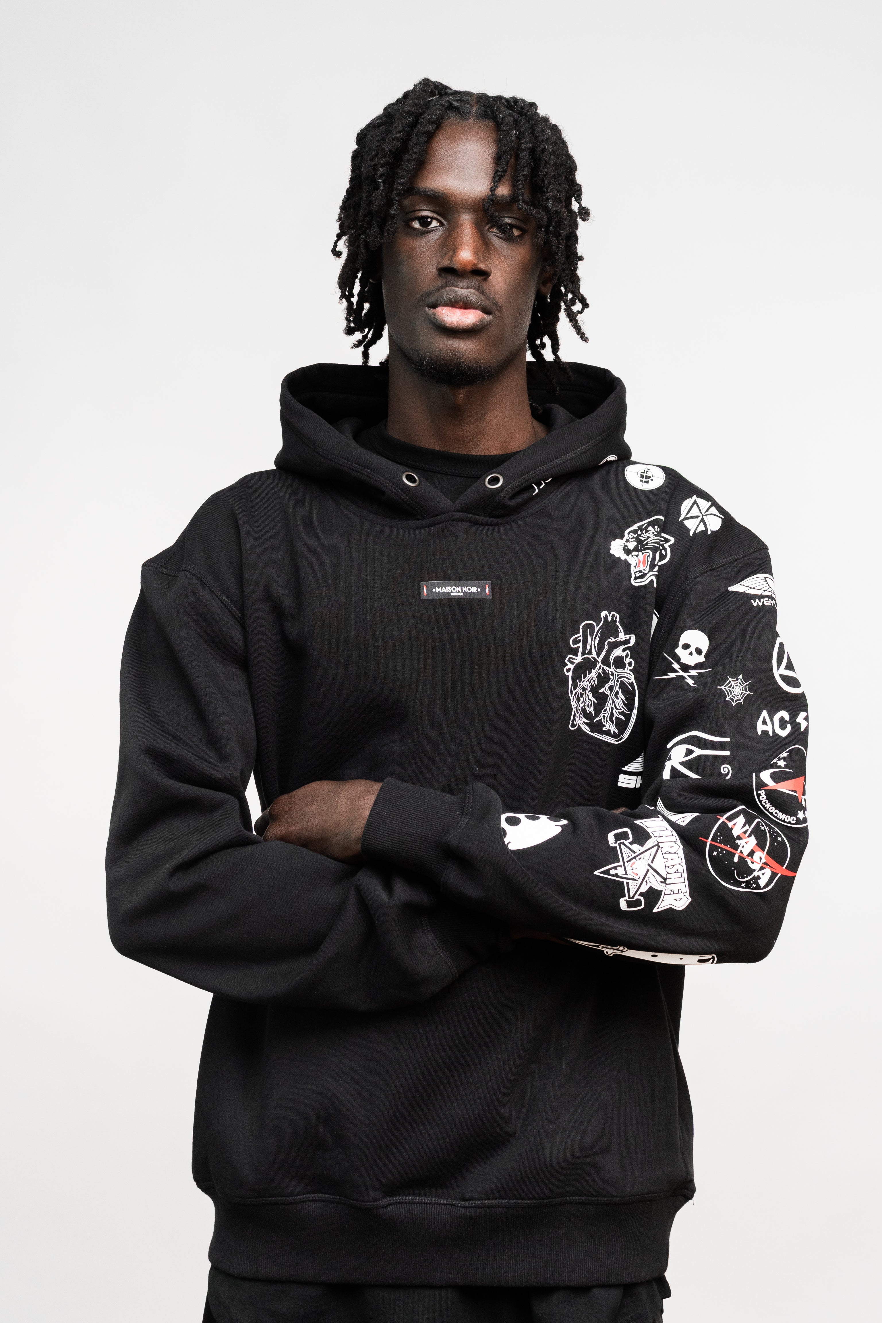 BATTLEPRINTS NOIR Recycled Unisex Hoodie
