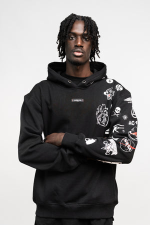 BATTLEPRINTS NOIR Recycled Unisex Hoodie