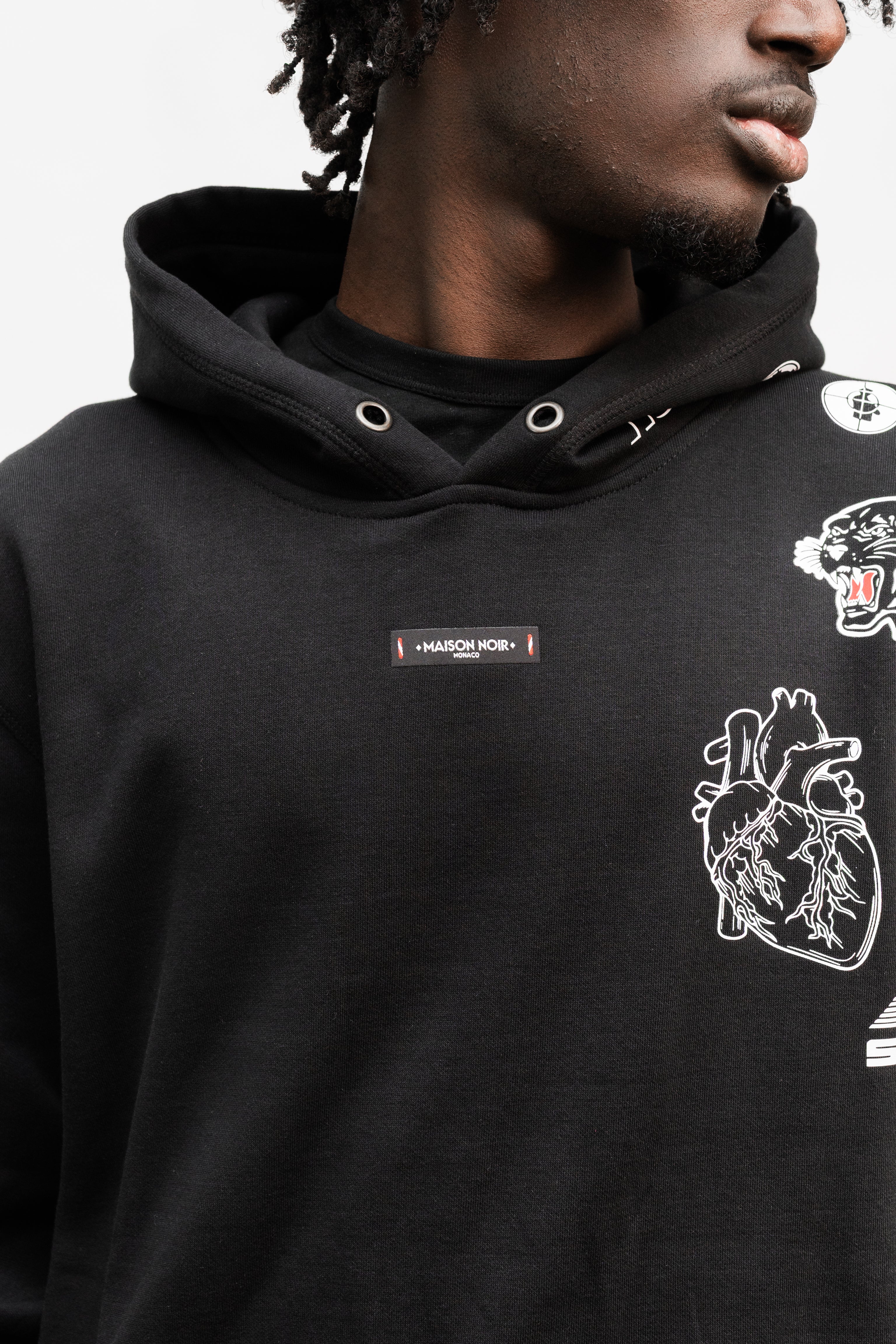 BATTLEPRINTS NOIR Recycled Unisex Hoodie