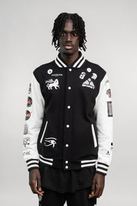 BATTLEPRINTS NOIR Unisex Varsity Jacket