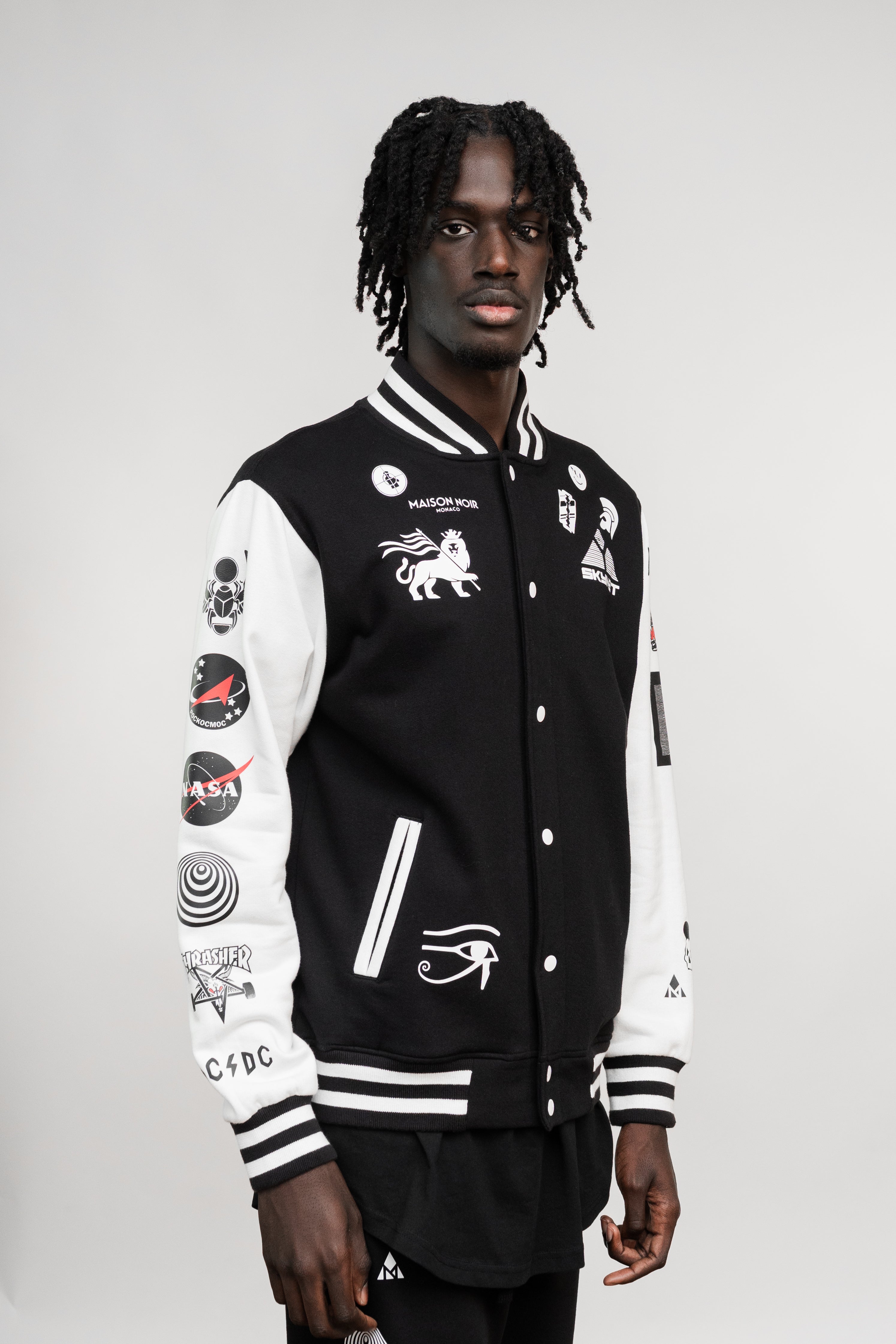 BATTLEPRINTS NOIR Unisex Varsity Jacket