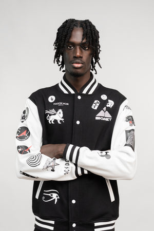 BATTLEPRINTS NOIR Unisex Varsity Jacket
