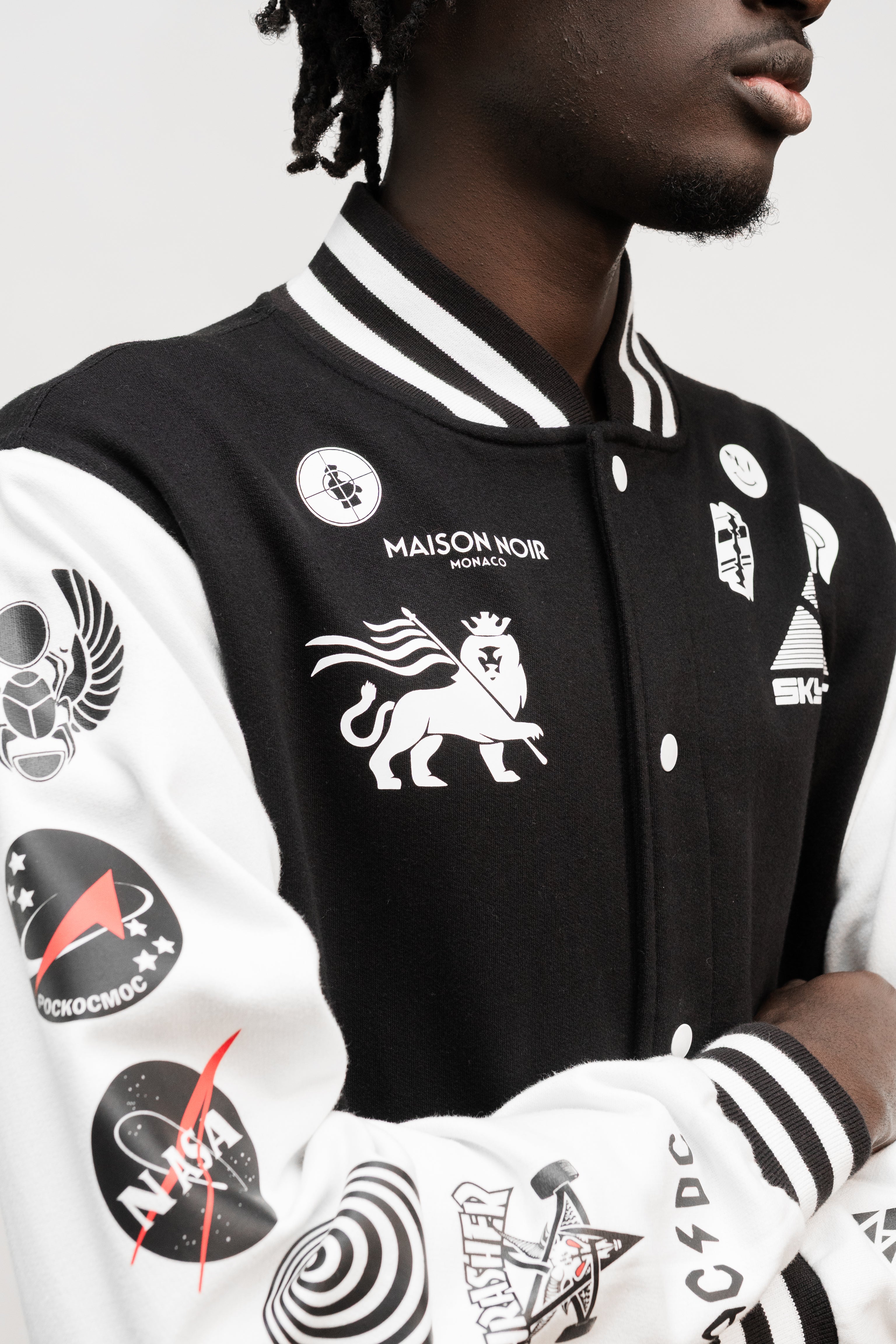 BATTLEPRINTS NOIR Unisex Varsity Jacket