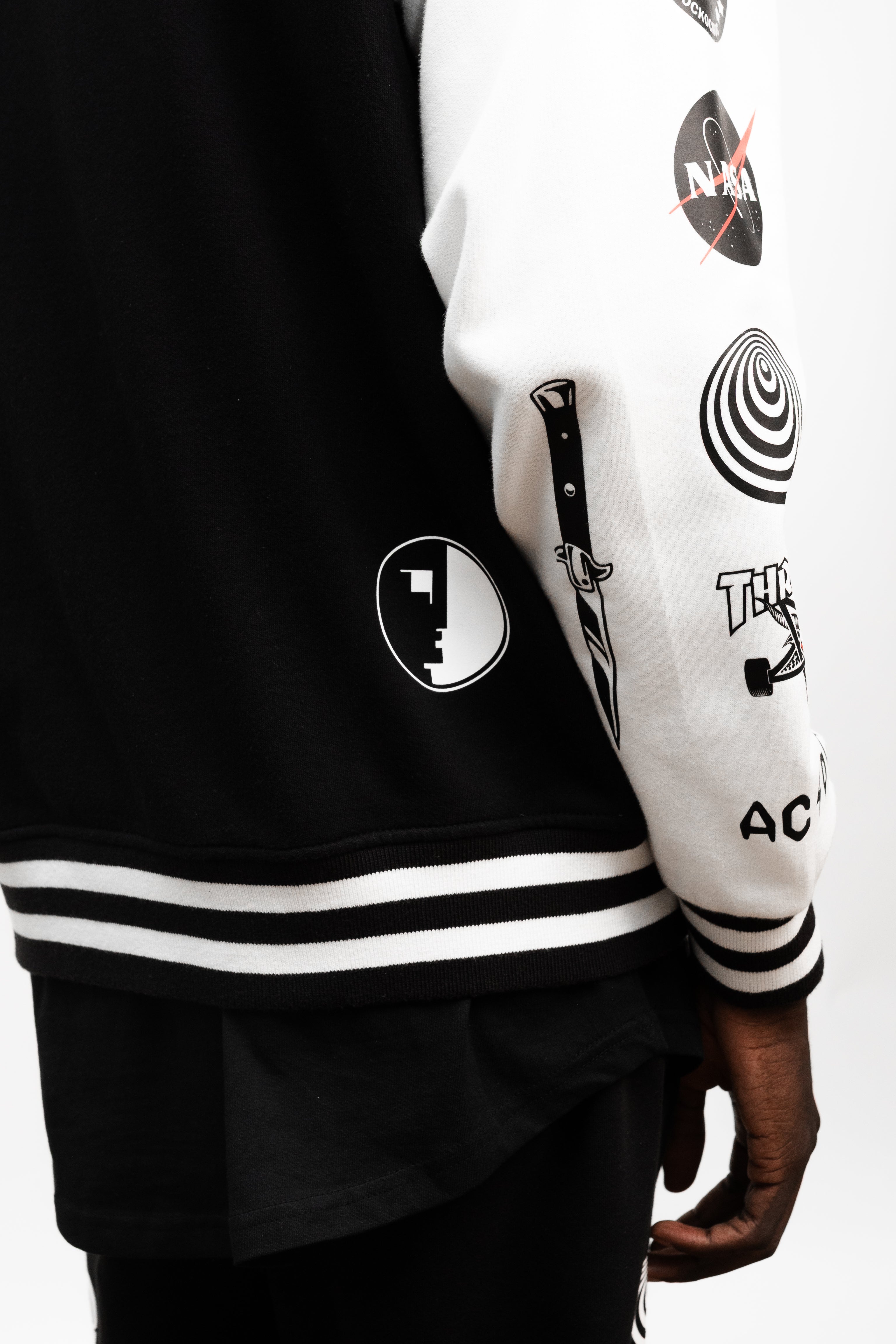 BATTLEPRINTS NOIR Unisex Varsity Jacket