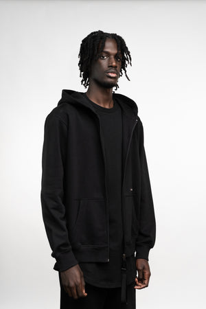 ESSENTIAL NOIR Recycled Unisex Hoodie Jacket
