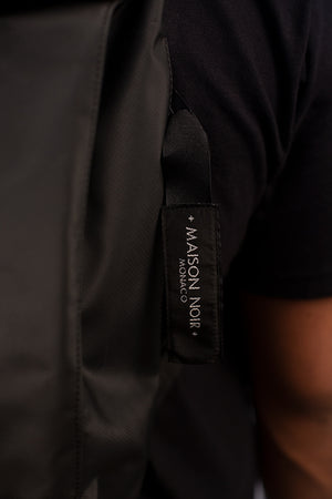 Classic Signature Tarpaulin PVC Roll Top Backpack Black