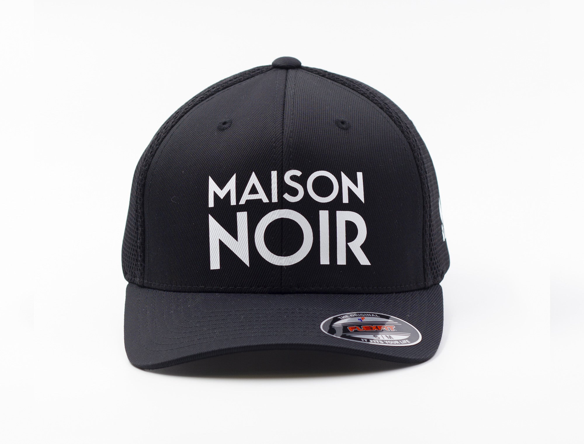 'Maison Noir' White on Black Trucker Hat
