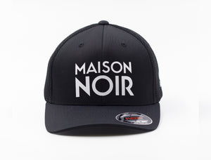 'Maison Noir' White on Black Trucker Hat